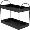 SKY MORE Mild Steel Metal Set Of 2-Tier Tabletop Standing Rack, Black Made In India view 4