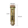 ELEGANT CASA Wall Anchor Fasteners | Rust-Proof Expansion Screws for Concrete Walls | Heavy-Duty Mounting for Shelves & Cabinets | 6MM, 8MM, 10MM view 2