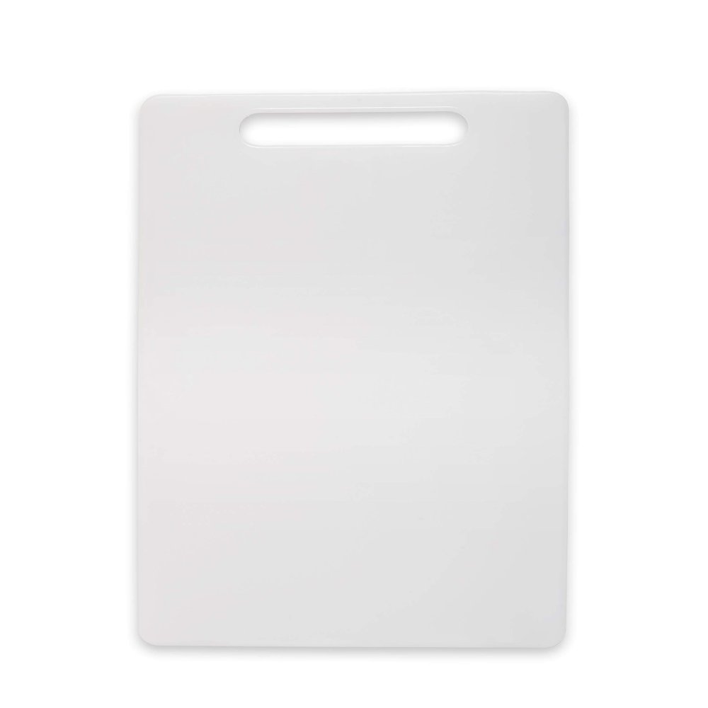 Urmila Plastic Premium 8mm Thick/Long Lasting BPA Free Kitchen Chopping Boards Cutting Board Plastic with Handle for Regular Use (Medium)