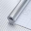 grofly 3 m Aluminium Foil Stickers, Oil Proof, Kitchen Backsplash Wallpaper Self-Adhesive Wall Sticker Anti-Mold and Heat Resistant for Walls Cabinets Drawers and Shelves (L-300 x W-60 x H-1 CM) view 1