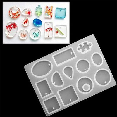 NOLAAI ARTOOL Silicone Resin Mold Creative DIY Multipurpose Jewellery Keychains Pendant Earrings Making Silicone Mold Epoxy Resin Art Mould (A47)