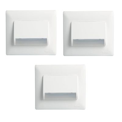STOCKHOLM Krishna Modern Design 5W Electrical Plastic Modular Western LED Foot Light (Warm White , Pack of 3 )