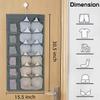 ZIZLY Multifunction Dual-Sided Hanging Closet Organizer for Garment Storage, Underwear, Stocking, Toiletries Accessories, Bra, Sock, Hanging Storage 30 Mesh Pockets & Rotating Metal Hanger view 3