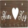 Webelkart Premium Home Keys Wooden Key Holder (30 cm x 13.5 cm x 0.4 cm, Brown)- 7 Hooks view 4