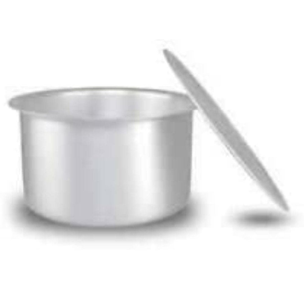 Super HK Aluminium Patila/Bhagona/Tapeli with LID (Stainless Steel, 2.5 Litre)