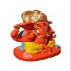 S A GIFTS Marble Lord Ganesha Idol for Car Dashboard, Marble Ganesha Murti, Ganesha Idol for Home & Pooja Room (5 x 4 x7 cm) view 3