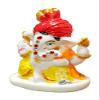 S A GIFTS Marble Lord Ganeshji Idol for Car Dashboard, Marble Ganesha Murti, Ganesha Idol for Home Puja (6 x 4 x 9 cm) view 3