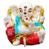 S A GIFTS Marble Lord Ganesha Idol for Car Dashboard, Ganesha Idol for Home & Pooja Room (6 x 4 x 7 cm ) view 1