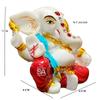 S A GIFTS Marble Lord Ganesha Idol for Car Dashboard, Ganesha Idol for Home & Pooja Room (6 x 4 x 7 cm ) view 4