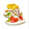 S A GIFTS Marble Lord Ganesha Idol for Car Dashboard, Marble Ganesha Murti, Ganesha Idol for Home & Pooja Room (4 x 6 x 8 cm) view 2