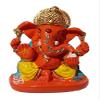 S A GIFTS Marble Lord Ganeshji Idol for Car Dashboard, Home & Pooja Room (6 x 4 x 9 cm) view 1