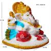 S A GIFTS Marble Lord Ganesha Idol for Car Dashboard, Ganesha Idol for Home & Pooja Room (6 x 5 x 9 cm) view 4