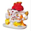 S A GIFTS Marble Lord Ganesha Idol for Car Dashboard, Marble Ganesha Murti, Ganesha Idol for Home & Pooja Room (6 x 4 x 6 cm) view 3