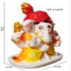 S A GIFTS Marble Lord Ganesha Idol for Car Dashboard, Marble Ganesha Murti, Ganesha Idol for Home & Pooja Room (6 x 4 x 6 cm) view 4