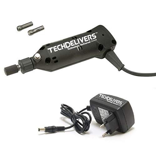 TECHDELIVERS PCB Micro Mini PCB Drill Machine Collete Rotary Tool (MB120 with FIXED Power Supply)