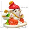 S A GIFTS Marble Lord Ganeshji Idol for Car Dashboard, Marble Ganesha Murti, Ganesha Idol for Home Puja (6 x 4 x 9 cm) view 4
