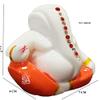 S A GIFTS Marble Ganesh Idol for Car Dashboard, Marble Ganesh Murti, Ganesh Idol for Home Puja (7 x 4 x 6 cm) view 4