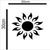 KC DCOR Golden Mirror Acrylic Sun Design Art Wall Sticker (self Adhesive) view 3