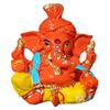 S A GIFTS Marble Lord Ganesha Idol for Car Dashboard, Marble Ganesha Murti, Ganesha Idol for Home Puja (6 x 4 x 9 cm) view 1