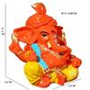 S A GIFTS Marble Lord Ganesha Idol for Car Dashboard, Marble Ganesha Murti, Ganesha Idol for Home Puja (6 x 4 x 9 cm) view 4