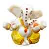 S A GIFTS Marble Lord Ganesha Idol for Car Dashboard, Marble Ganesha Murti, Ganesha Idol for Home Puja (7 x 3 x 8 cm) view 1