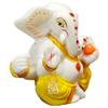 S A GIFTS Marble Lord Ganesha Idol for Car Dashboard, Marble Ganesha Murti, Ganesha Idol for Home Puja (7 x 3 x 8 cm) view 2