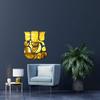 KC DCOR Golden Mirror Acrylic Ganesh ji Decorative Wall Sticker (self Adhesive) view 1