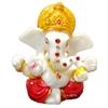 S A GIFTS Marble Lord Ganesha Idol for Car Dashboard, Ganesha Idol for Home & Pooja Room (5.5 x 4 x 7 cm) view 1