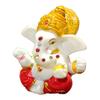 S A GIFTS Marble Lord Ganesha Idol for Car Dashboard, Ganesha Idol for Home & Pooja Room (5.5 x 4 x 7 cm) view 3