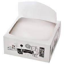KELLI FAMILJ Paper napkin, white16x32 cm (6 x12  ") Package quantity: 100 pack