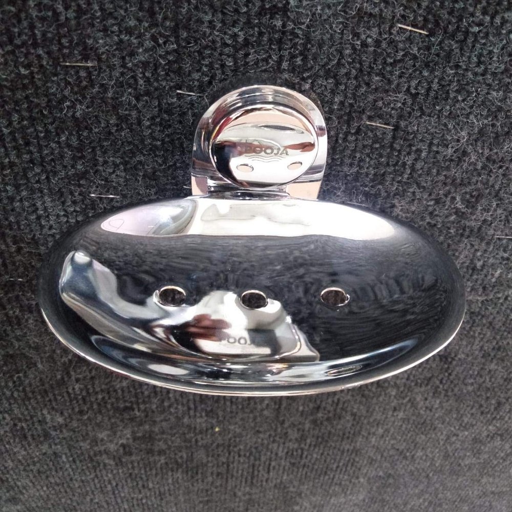 Soap Holder for Bathroom/Soap Dish/Bathroom Soap Stand/Bathroom Accessories(Chrome) - Pack of 1