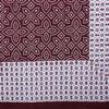 Raj Handicrafts Pure Cotton Jaipuri Traditional Printed Double Bedsheet with Pillow Covers (Maroon, Queen Size) view 3