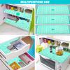 E-Retailer Waterproof PVC Refrigerator Drawer Mats/Multipurpose Mat/Fridge Mats Set of 6 Pcs (Jali Green, Size-17.5x12 Inches) view 2