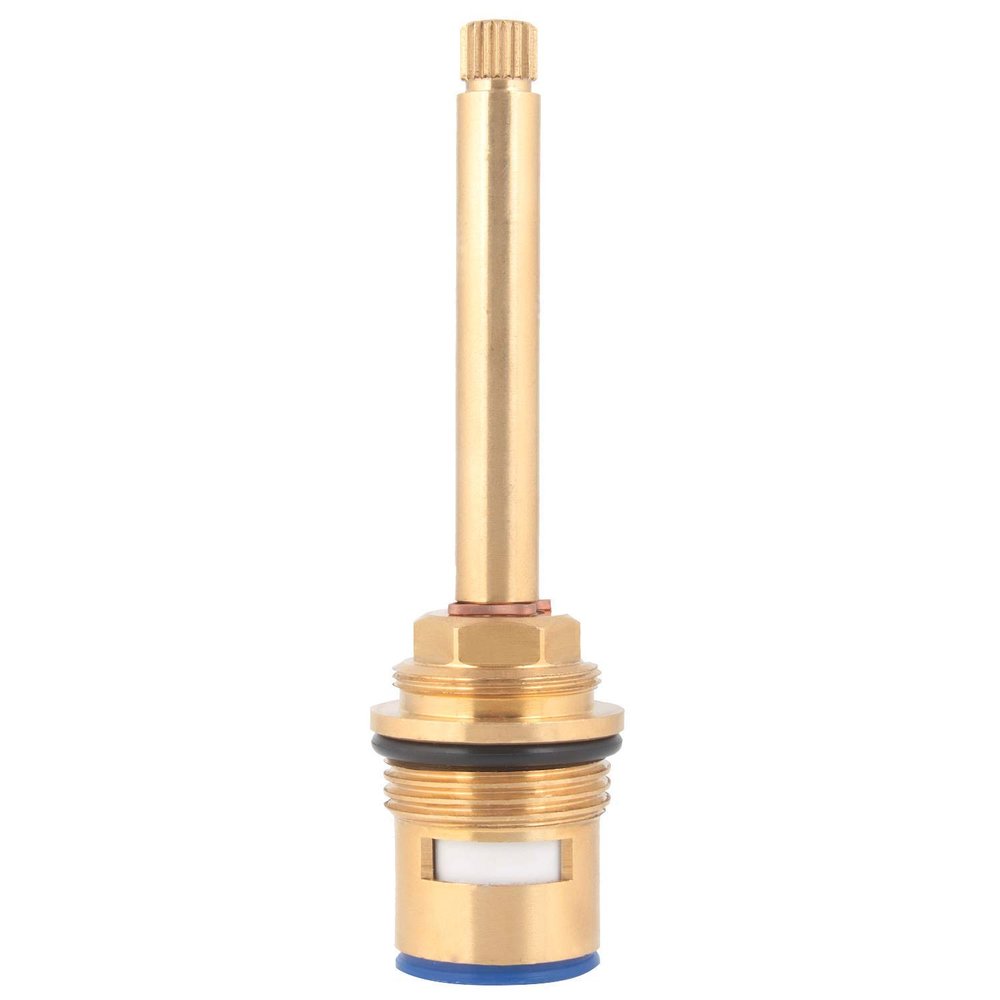 Spazio Brass Ceramic Disc Cartridge Quarter Turn 3/4 Inch Faucet Spindle Tap Angle Valve for Bathroom Kitchen