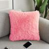 PICKKART Decorative Faux Fur Pillow/ Backing Hold Pillow/ Seat Sofa Cushion Square Throw Pillow, 37 cm (Pink) view 1