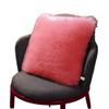 PICKKART Decorative Faux Fur Pillow/ Backing Hold Pillow/ Seat Sofa Cushion Square Throw Pillow, 37 cm (Pink) view 2