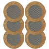 HOKIPO Eco-Friendly Bamboo Wooden Coasters for Home Pan Pot Holder for Dining Table Heat Pad for Kitchen - Pack of 6 (AR2926*6) view 1