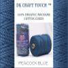 DK Craft Touch 4mm Macrame Cotton Cord,Threads/Rope for Craft Work,Plant Hanger Ropes 3 ply (Peacock Blue, 4mm (100 metre Length Cord)) view 3