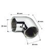 KI 1/2-Inch Brass Chrome Plated 90 Degree Elbow with Internal Thread (Pack of 6) CP Elbow for Pipe Fittings view 2