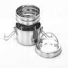 FUTENSILS Manav 2-Tier Stainless Steel Clip Model Tiffin Box (Size -9X2, 1810ml, 5.5 Inch Dia, 520 Grams, Silver) view 2