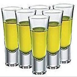 RAVIZAA Glass Shot Glass, Vodka Shot Glass Set of 10, Shot Glass for Beverage Drink, Pataila, Tequila, Liquor, Vodka, Cordial, Crystal Clear (Vodka Tequila Shot Glasses, 35 ML) (10)