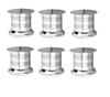 SANJARI Unique Design Premium Stainless Steel Two-Tone Finish Round Model Sofa Leg (65 MM) (2 inch, Pack of 6) view 1