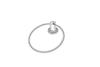 SANJARI Stainless Steel Towel Ring/Napking Ring/Towel Holder/Bathroom Accessories (Silver) -Set of 6 PCS view 2