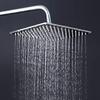 TOSCH Shower 304 Sandwich Square 8X8 INCH Over Head Shower, Large Silver - Without Rod Arm view 2