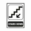 buysafetyposters.com - Stairs Signs with Down Arrow in English - PVC Sticker - (Portrait A3, 12 inch X 18 inch, Multicolor) view 1