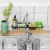 Dayish 2 Pcs Metal Faucet Sponge Storage Rack/Tap Holder Organizer/Soap Sponge Dish Hanging Shelves/Sink Caddy Drainer Shelf For Kitchen, Bathroom, Sink, Wash Basin - Black (15x10x4cm) view 1