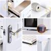 Volo Round Self Adhesive Silicone Bumper, Circular Dots Cabinet Safety Stoppers for Drawer with Mute Buffer, Picture Frames, Cutting Boards, Laptops.(3x8 mm)(Color-Transparent). (24 Pcs) view 4