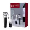 Iktu Set of 2, Luxury Wine Pourer and Stopper, Pour Spout and Vacuum Stopper for Red Wine Bottles view 2