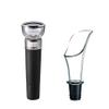 Iktu Set of 2, Luxury Wine Pourer and Stopper, Pour Spout and Vacuum Stopper for Red Wine Bottles view 3