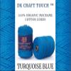 DK Craft Touch Twisted Macrame Pure Cotton Cord for Macrame DIY and Other Projects (Turquoise Blue, 4 mm 100 metre) view 3